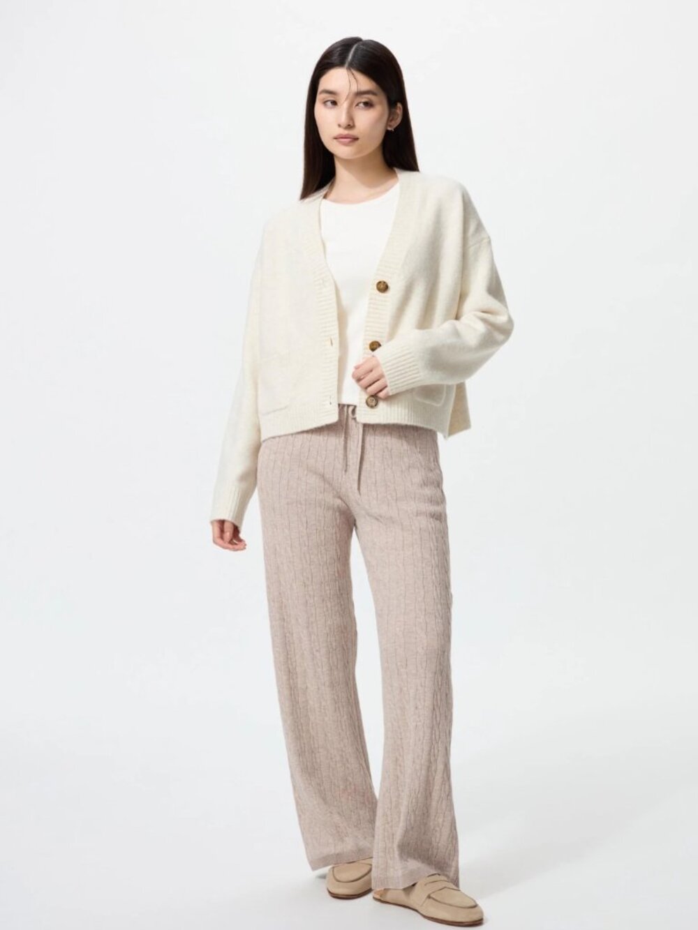 Uniqlo cable knit lounge pants / S